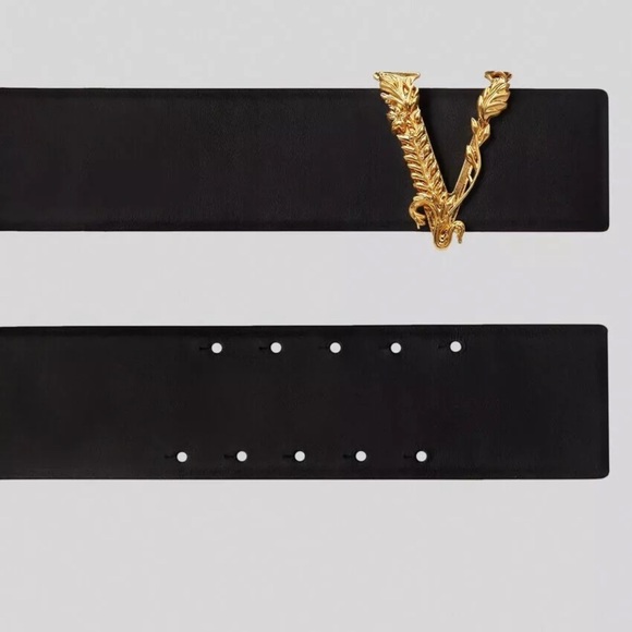 BNWT Versace Virtus Wide High Waisted Leather Belt! - Picture 5 of 5